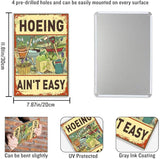Funny Garden Sign For Outside 7.8 X 11.8 Inch, Humorous Garden Accessories Patio Decor Signs for Outside, Funny Signs Gardening Gifts For Women Plant Lovers Metal Wall Decor