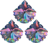 Crystal Prism Pendant DIY Suncatcher, Fan-Shaped Hanging Crystal Prism suncatchers for Window, Car, Garden & Home Décor,