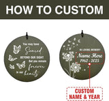 Personalized Wind Chimes 36inch, in Loving Memory of Sympathy Wind Chimes, Memorial Funeral Gifts, Butterfly Dandelion Deep Tone Wind Chime, Loss of Loved Dad/Mom Outdoor