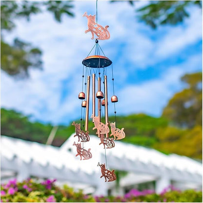 Cat Wind Chimes for Outside,Cat Gifts for Women Men/Memorial Gift/Birthday Gifts/Metal windchimes Outdoors/Indoors,Garden Decor,Patio,Home,Porch,Yard Decorations