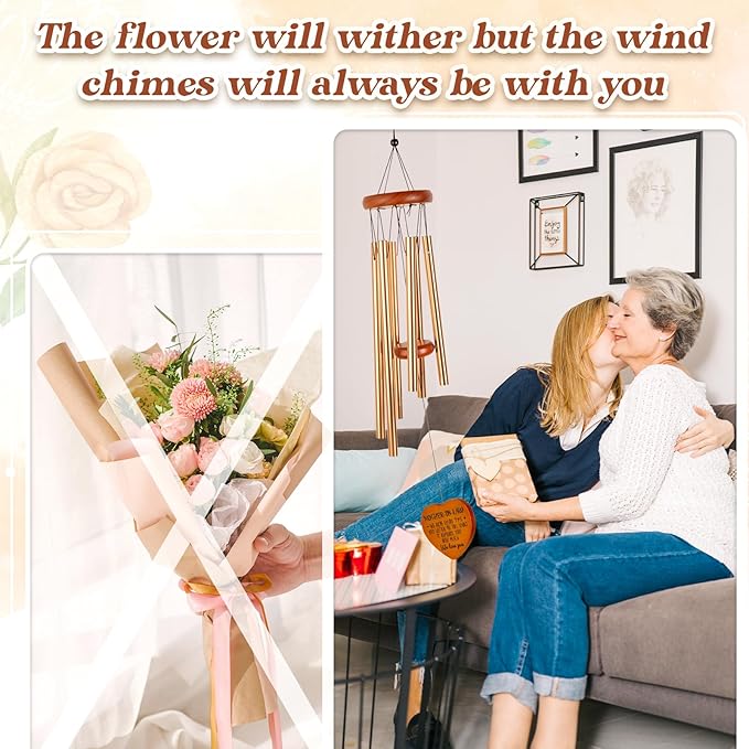 Gifts for Mother in Law, Mother in Law Wind Chime, Birthday Mothers Day, Out Door Wind Chime Garden Decor, Create Atmosphere Suitable for Outdoor, Garden, Patio Decoration