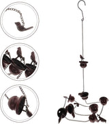 Abaodam Copper Metal Rain Chain for Gutters 2.4m Decorative Rainwater Downspout Chain for Garden Patio Outdoor Drainage