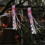 Jeiento Blue Stars Red White Stripes Windsock America's 250 Years Anniversary Windsock Flag 40" Outdoor Hanging Decoration for Home Yard Patio Lawn Garden Tree,2 Pack USA 250 Windsock
