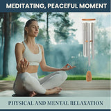 Woodstock Chimes Signature Collection, Woodstock Reflections, 22'' Serenity Prayer Inspirational and Memorial Wind Chimes for Outdoor, Patio, Home or Garden Décor (WRSP)
