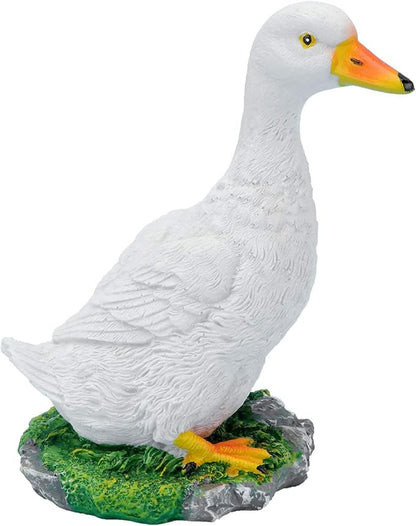 GANAZONO Simulated Duck Ornament 5.90X3.93X3.14In Outdoor Garden Decor Lifelike Lawn Duck Figurine for Patio Yard Landscaping Craft