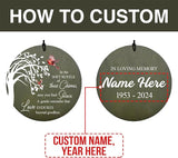 Personalized Sympathy Wind Chime, Condolence Gifts Wind Chimes for Outside, Memorial Wind Chimes Outdoor Deep Tone Sympathy, Memorial Bereavement Gifts for Condolences/Funeral, Product in USA
