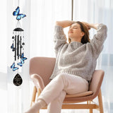 Butterfly Wind Chimes for Outside, Windchimes Outdoors Metal Wind Chimes Butterfly Garden for Patio Porch Backyard