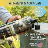 MICROBE-LIFT MLXSA5G Sludge-Away Pond and Outdoor Water Garden Sludge Remover, Safe for Live Koi Fish, Plant Life, and Décor, 5 Gallons