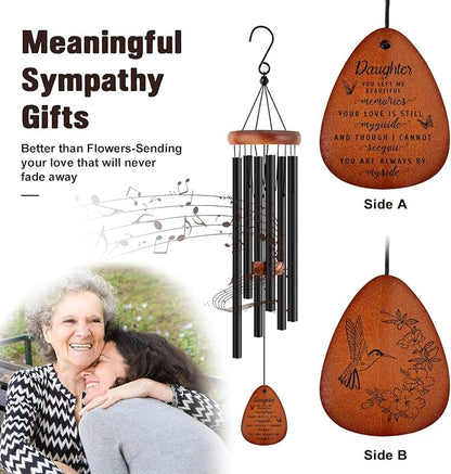 SteadStyle Memorial Gifts for Loss of Daughter, Memorial Wind Chimes, in Memory of Loved One, Bereavement Gifts, Sympathy Gift for Loss of Daughter, Home Decor Outdoor Garden Patio