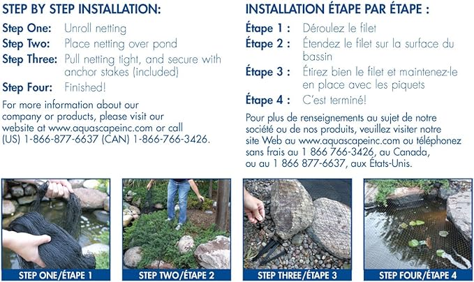 Aquascape Protective Netting for Koi Fish Ponds and Water Gardens, 7-Feet x 10-Feet | 98000