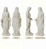 LuxenHome Virgin Mary Statue Outdoor, 30'' Religious Garden Statue, Blessed Mother Outdoor Statue, Virgen De Guadalupe Statues, Large Outdoor Garden Statues, Sculptures Decorations Home Yard Patio