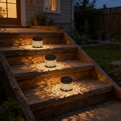 Decorative Solar Mandala Lights, 2026 Upgrade Outdoor Metal Solar Mandala Lights, Waterproof Mandala Theme Fence Light for Garden Backyard Post Patio Yard (1 Pcs)