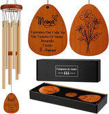 Yookeer Spanish Moms Wind Chimes Best Gift Mother Birthday Gift from Daughter Son Love Reminder Gifts for Mama Birthday Mother's Day