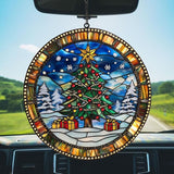 Fantasy Dragon and Books Acrylic Suncatcher Stained Glass Effect Window Car Hanging Christmas Ornament Indoor Outdoor Decor Garden Sun Catcher Panel for Book Lover for Women Mom Grandma