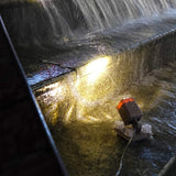 AquaHEX 60X Solar Underwater Submersible Spotlight, Pond Pool Fountain Water Feature Outdoor Garden Landscape, Waterproof Dusk to Dawn, Warm White LED