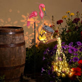 LOVERUIS Solar Watering Can Light with Fairy Pink Flamingo Gifts for Mon Solar Lantern Lights Decoration Outdoor Yard Art Patio Porch Lawn Valentine Decor Gift Women Wife