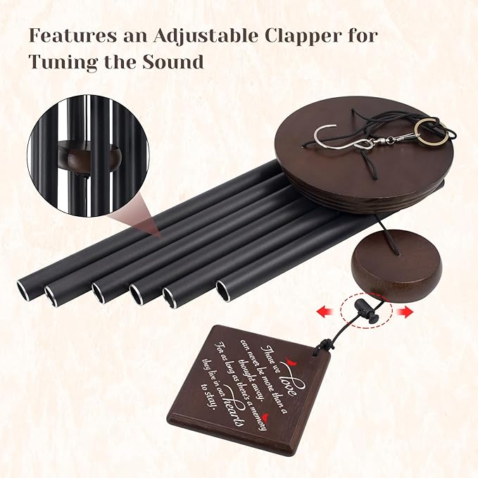 ASTARIN Wind Chimes for Outside,Memorial Wind Chimes Sympathy Wind Chimes for Loss of Loved One Cardinal Memorial Wind Chime Bereavement Condolence Gifts for Loss of Mother Father Husband