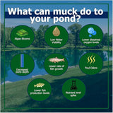 Muck Remover Pellets 10 lb Pond Tablets Treats 2.5 Acres - Pond Sludge Remover, Lake Muck Removal