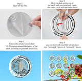 12PCS Bird Deterrents for Outside Patio, Stainless Steel Bird Reflectors to Keep Birds Away, Woodpecker Deterrent for House，Bird Scare Devices to Keep Pigeons Away from Your Garden