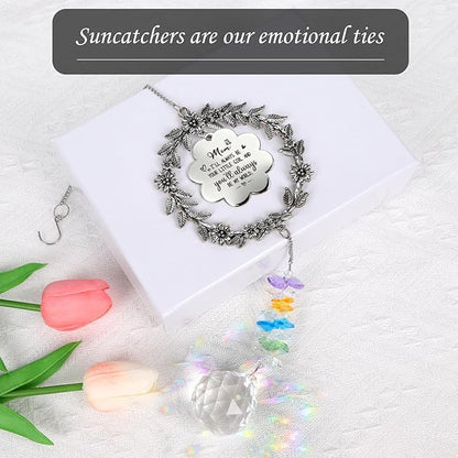Rngmsi Crystal Suncatcher Best Mom Gifts, Birthday Gifts for Mothers Day Thanksgiving Christmas, Sun Catcher Hanging Ornament for Window Hanging Wall Art