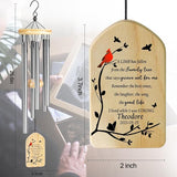 Cardinal Wind Chimes - Personalized Memorial Chimes for Loved Ones - Bereavement & Sympathy Gifts