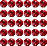 PATIKIL K9 Crystal Octagon Beads 2 Holes Pendants, 60 Pack 14mm Chandelier Prisms Parts Ornaments Hanging Beads for DIY Arts Crafts Decoration, Dark Red