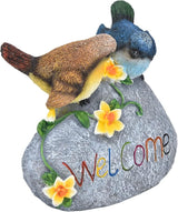 Bird Garden Decor Animal Garden Figurines Welcome Sign Sculptures Statues for Yard Patio Lawn