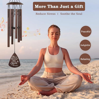 Soopau Thank You Gifts for Women Men, 32" Wind Chimes Thank You Gifts, Appreciation Gifts for Employee Coworkers Colleague Teachers Nurses, Thanksgiving Day Gifts for Family Friends