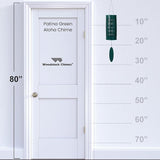 Woodstock Wind Chimes for Outside, Aloha Chime 28", Patina Green Windchime, Outdoor Patio and Garden Décor for Front Porch Decorative Wind Chime (ACPG)
