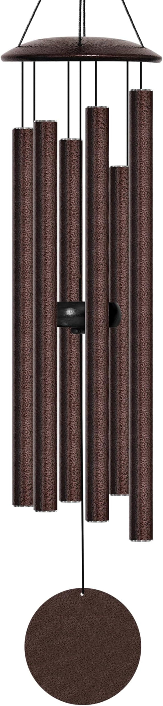 Wind Chimes for Outside with Classic Sound, Coolest Aluminium Metal Windchimes Outdoors with Pine Wood Striker, Unique Gift for Mom, Garden Decoration(32" Brown)