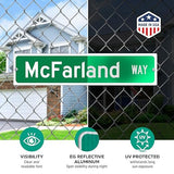 Customize Your Own Blue Street Sign by SmartSign | 18" x 4" Aluminum