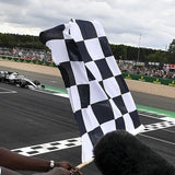 2Pack-NEW Checkered Flags 3x5 Ft,Canvas Header and Double Stitched - Brass Grommets for Easy Display,Black and White Racing Flag Race Car Party Banner