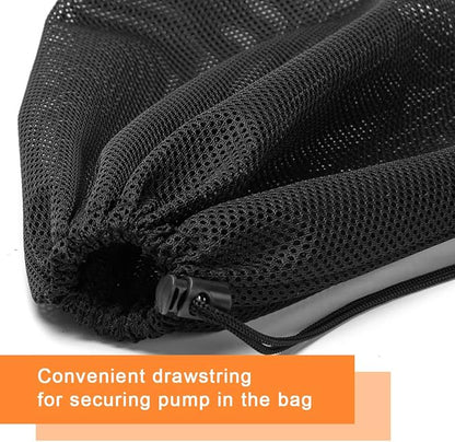 Coolrunner Pump Barrier - 12" x 15.7" Pond Filter Mesh Bag for Biological Filters (Black)