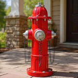 Realistic Resin Fire Hydrant Statue for Potty Training Dogs - Dog Fire Hydrant Pee Post, Weather-Resistant Garden Decor,Outdoor Garden & Lawn Ornament (Only Suitable for Small Dogs;13.1In)