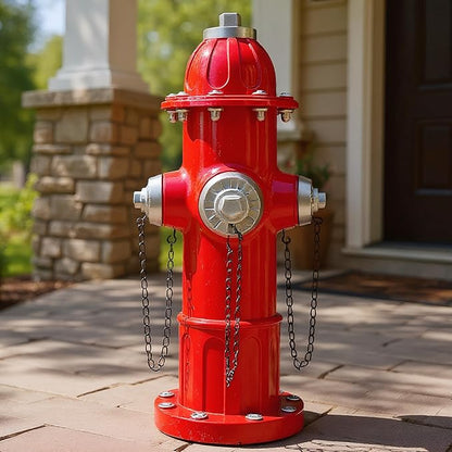 Realistic Resin Fire Hydrant Statue for Potty Training Dogs - Dog Fire Hydrant Pee Post, Weather-Resistant Garden Decor,Outdoor Garden & Lawn Ornament (Only Suitable for Small Dogs;13.1In)