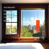 Tassel Windsock, Ribbon Wind Streamer for Outdoor and Indoor Decorations, 37.5-Inch (Orange)