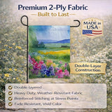 Caroline's Treasures Massachusetts Mayflowers in Watercolor Garden Flag Mailbox Flag Decorative Yard Flag Banner Outside Patio Artwork Yard Flower Beds, Garden Size, Multicolor