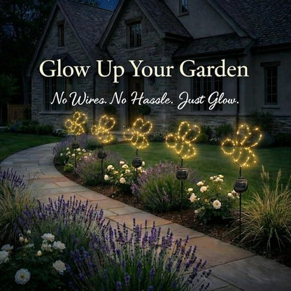 Touch Of ECO Outdoor Solar Powered LED Decorative Garden Stake Light - 2 Pack Warm White Bee Design - Great Decor for Yard, Patio, Lawn, Planter-Makes a Great Gift
