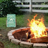 Yniaun Decor Funny Camping Decor Retro Backyard Metal Tin Sign for Campfire Cabin Motorhome Wall Decoration Gift 12 X 8 Inches Firepit Accessories Outdoor & Indoor - Friends & Marshmallows Get Toasted