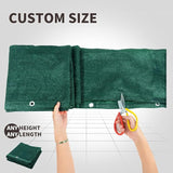 LOVE STORY Custom Size 3'x2' Dark Green Balcony Privacy Screen,UV Block Privacy Fence Screen,90% Shield for Outdoor Pool Garden Apartment Railing