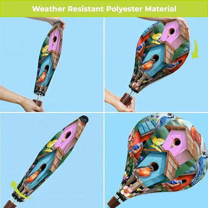 Briarwood Lane Spring Celebration Birdhouses Hot Air Balloon Spinner