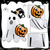 12 Packs 16 Inches Halloween Inflatable Ghost Outdoor Decorations PVC Inflatable Hanging Ghost Ornaments Blow Up Ghost for Halloween Party Yard Garden Outdoor Decoration