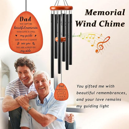 Memorial Gifts for Loss of Dad, 32" Memorial Sympathy Wind Chimes for Loss of Father, Sympathy/Bereavement/Remembrance Gifts for Loss of Father Dad
