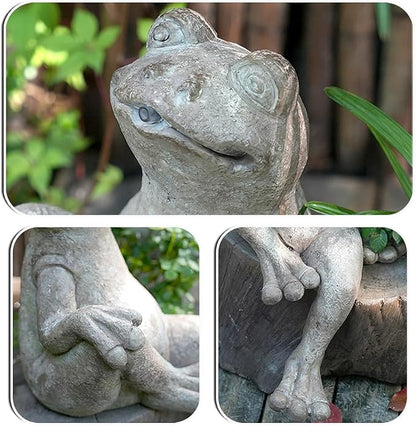 Whimsical Animal Pond Spitter, Spitters for Small Ponds, Fish Pond Water Circulation Outlet Landscaping, Outdoor Water Feature Statue for Garden, Yard, Lawn