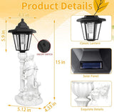 Solar Motherly Love Garden Decor, Outdoor Statues with Solar Powered Lantern for Outside Patio Yard Backyard Gifts for Mother's Day Birthday Housewarming