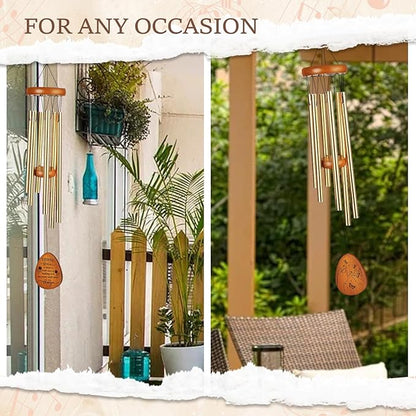 Gifts for Sister Women Best Friend Bestie Aunt Nana Friendship - Birthday Mothers Day Christmas Thanksgiving Wedding Graduation Valentines Day Thank You Gift Ideas Wind Chimes