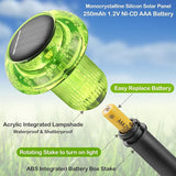 St. Patrick's Day Solar Lights Outdoor 8 Pack Green Solar Pathway Lights Outdoor Mushroom LED Waterproof Lighting Stake for Outside, Yard, Path, Garden, Lawn, Patio, Landscape Decorations