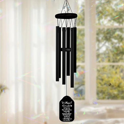 Crystal Mom Memorial Wind Chimes Christmas Sympathy Chimes Keepsake Those We Love Garden Hanging Remembrance Grief Gift Mummy Mama Step Mother in Law Ideas Gift Condolence Outdoor Decor HW12-RB-M