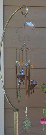 Sunset Vista Designs Wilderness Wonders Moose Wind Chime, 28-Inch Long