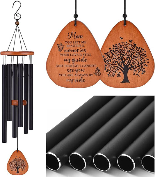 AMBOBE Memorial Sympathy Gifts for Loss of Mom, 32" Memorial Wind Chimes for Loss of Mother Sympathy Gift, Bereavement Gift for Loss of Mother, Windchimes in Memory of Mom Gifts